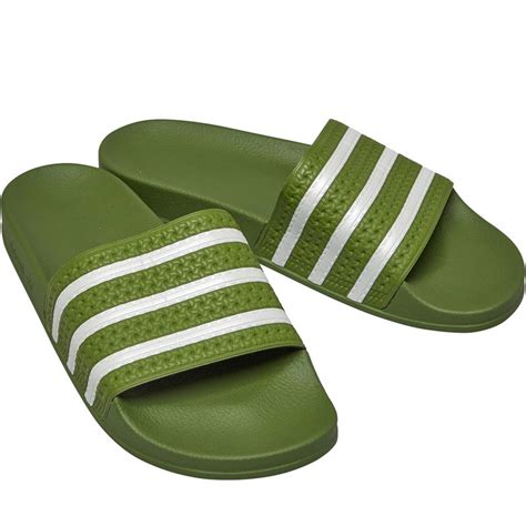 adidas slippers groen|adidas heren slips.